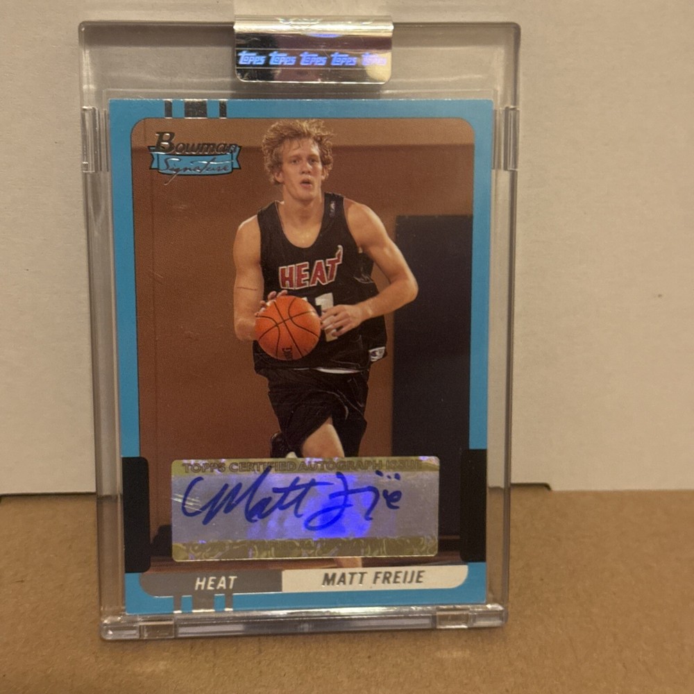 2004-05 Bowman Signature #93 Matt Freije (AU RC) /299 Rookie Heat