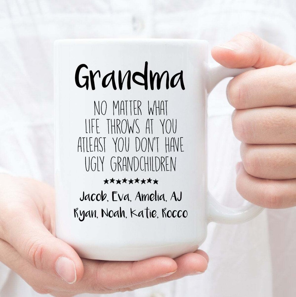 Personalized Gift For Grandma Funny Grandma Mug Christmas Birthday Cup For