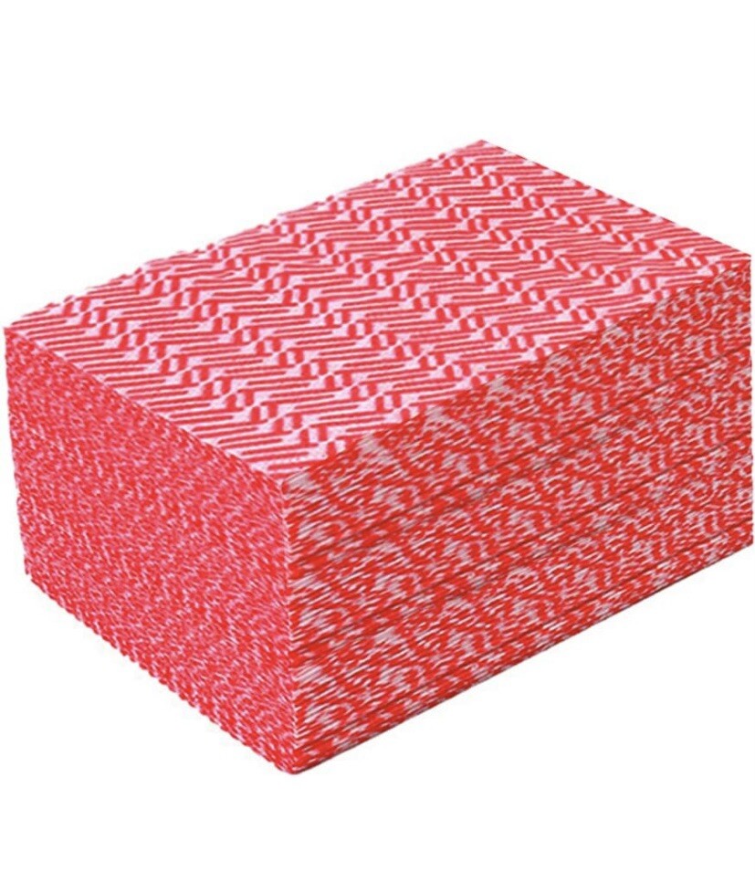 50Pcs Disposable Cleaning Towels Dish Cloth Reuseable Kitchen Towels Handy Red