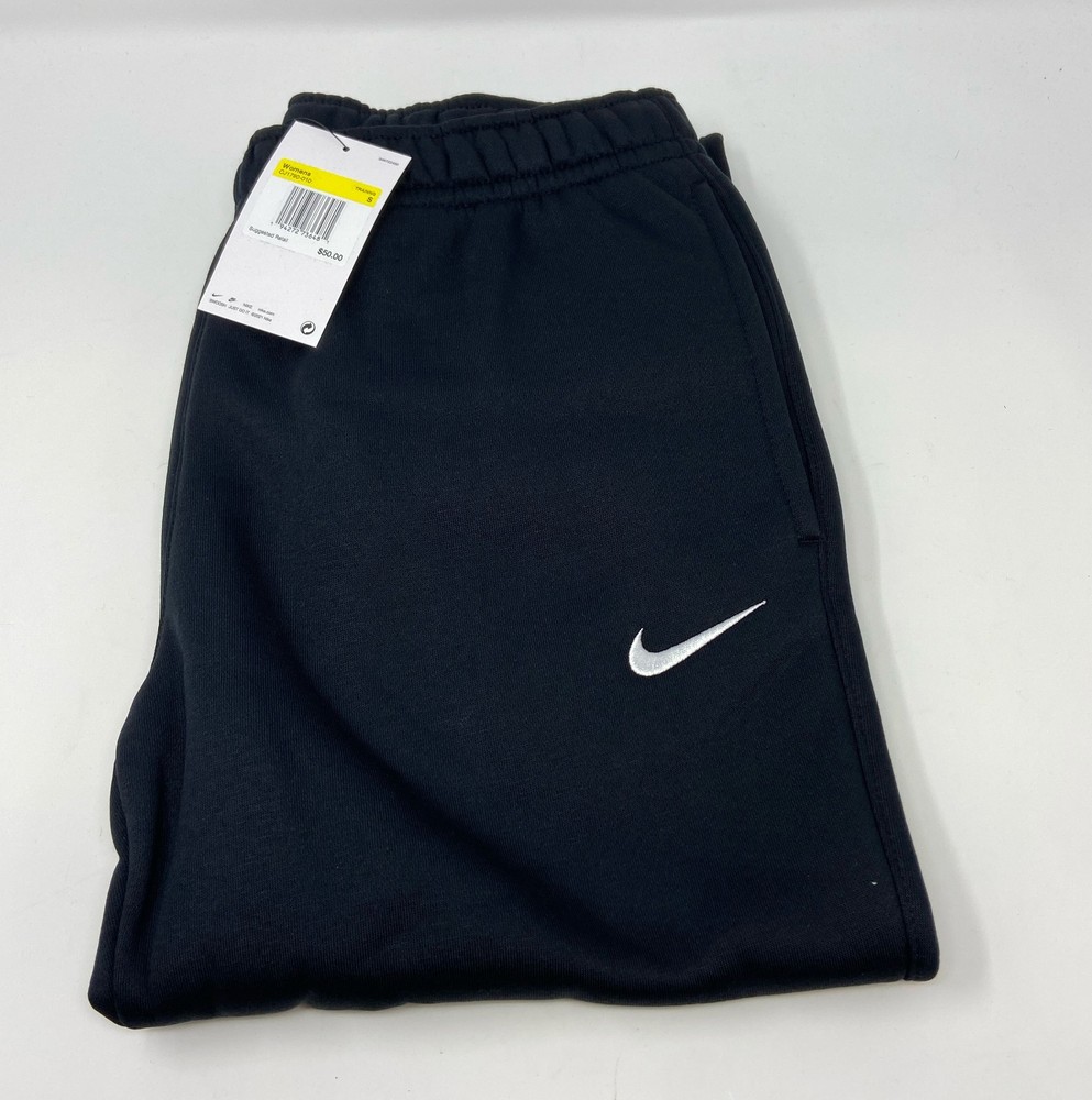 Nike Womens Club Fleece Jogger Sweatpants Black Size Small
