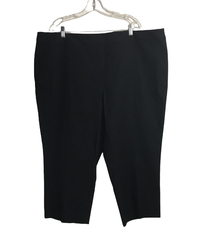 Alfani Black Capri Zip Pocket Plus Size 24W Casual Women