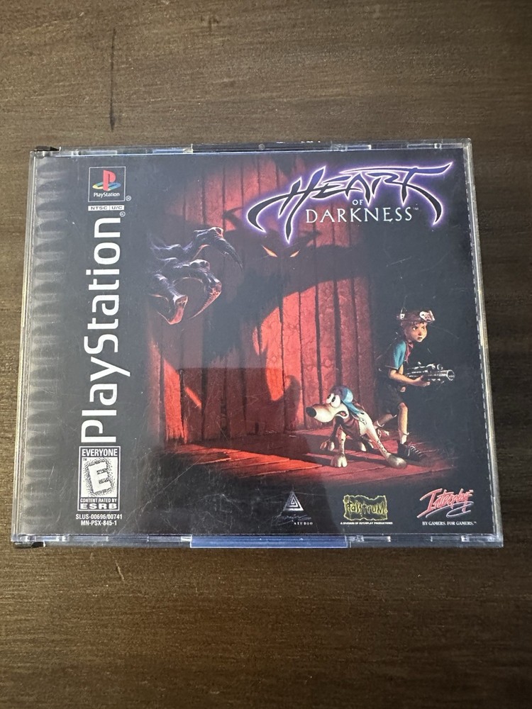 Heart of Darkness PS1 Black Label W/ Manual & Reg Card Tested No Glasses