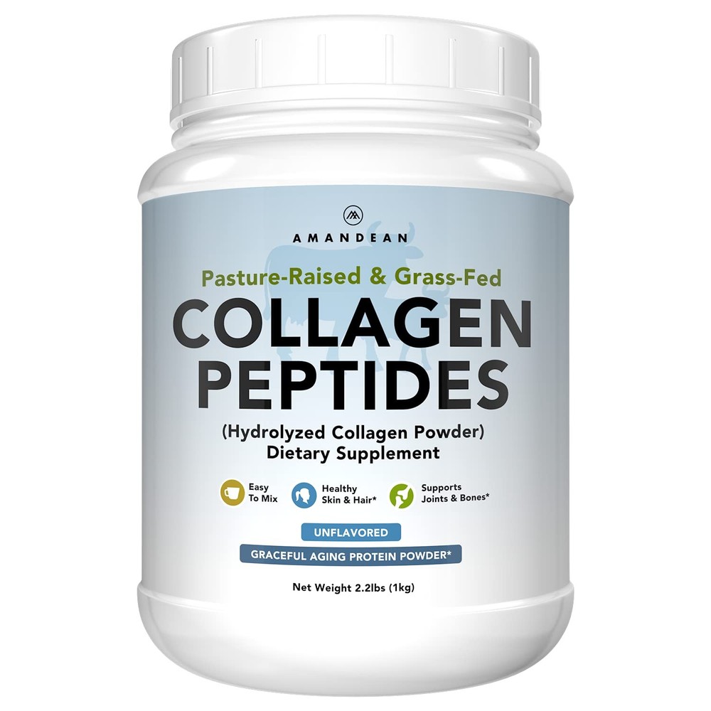 Grass-Fed Collagen Peptides Powder 1kg with Type 1 & 3 Hydrolyzed for Better Absorption