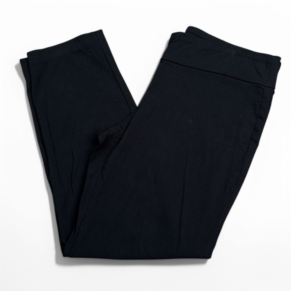 Alfani Pull On Dress Pants Womens Size 12 Short Black Formal Career Wear
