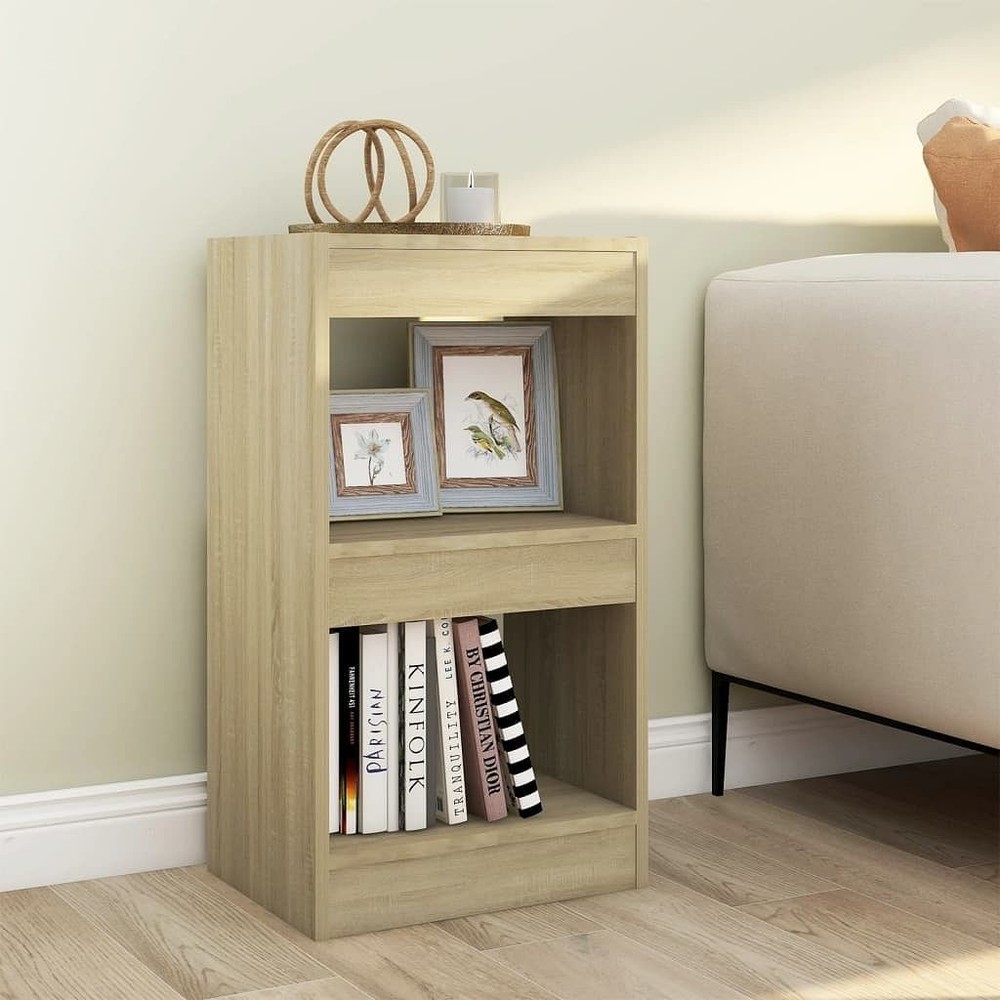 Sonoma oak engineered wood standard book cabinet