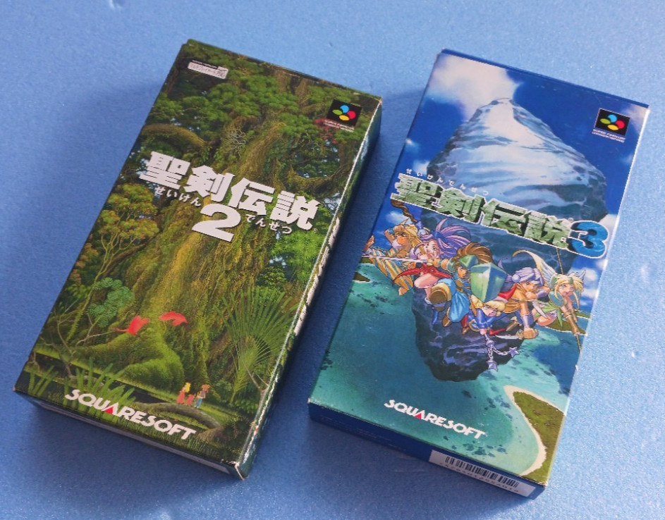 Secret of Mana 2 & Secret of Mana 3 Super Famicom SFC CIB Tested Seiken Densetsu