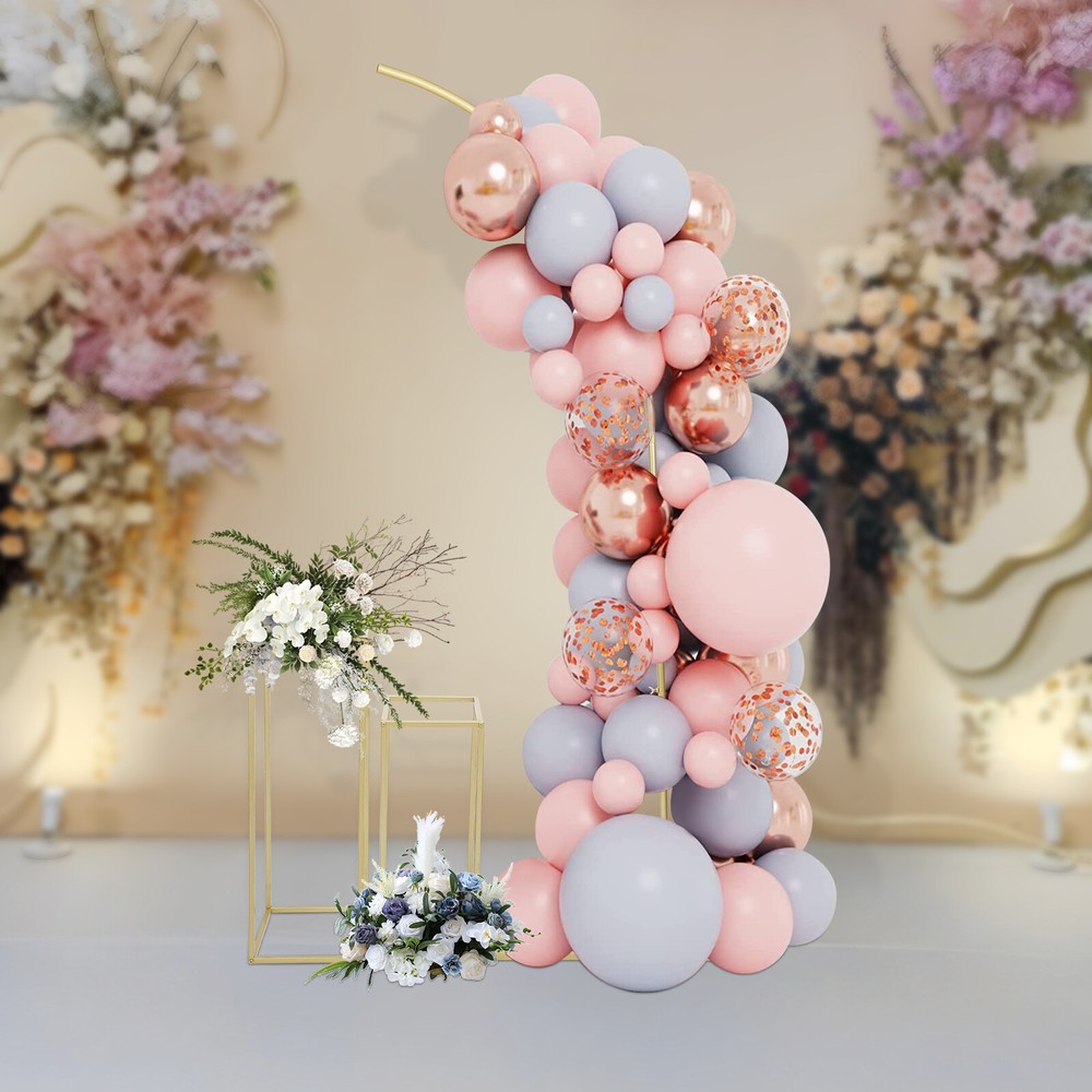 Balloon Arch Stand with 2 Flower Stands for Wedding and Party Decor