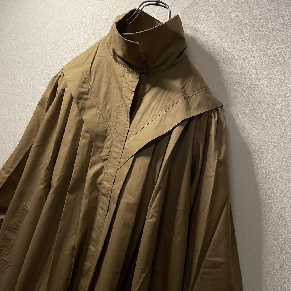 80'S 90'S Vintage Pleated Military Oversized Coat