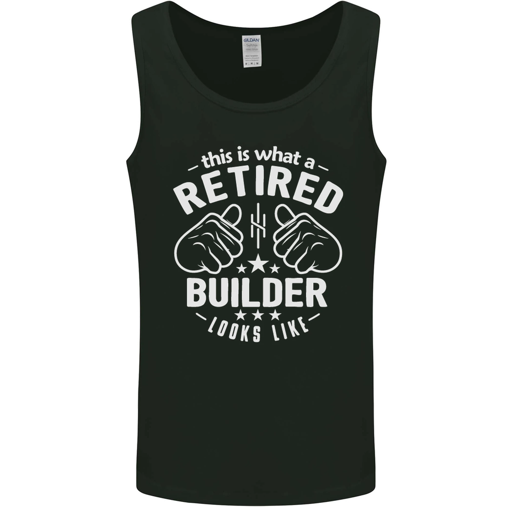 This Is What a Retired Builder Looks Like Mens Vest Tank Top