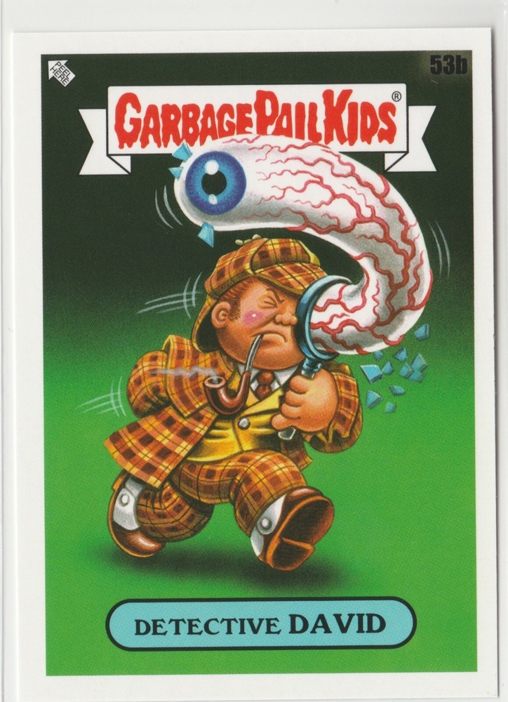 Detective David #53b GPK Garbage Pail Kids 2022 Book Worms Trading Card