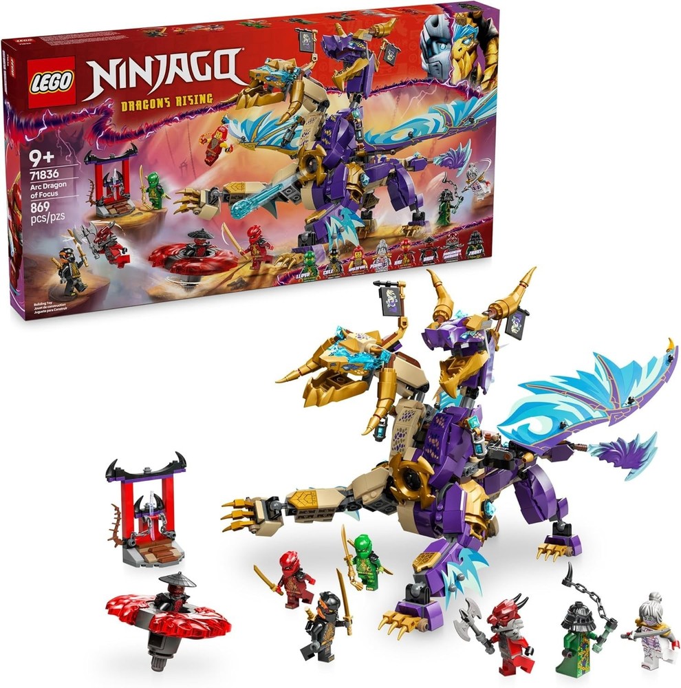 LEGO NINJAGO Arc Dragon of Focus Battle Playset - Kids Toy (71836) ™