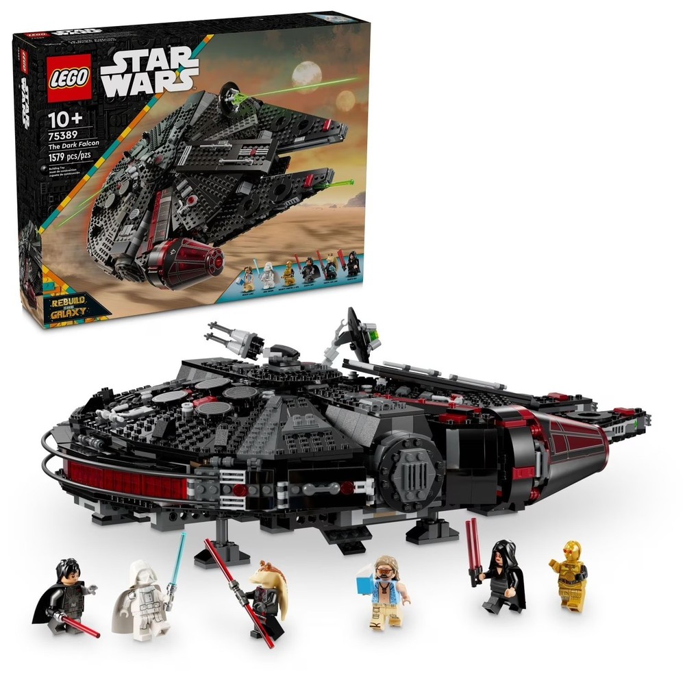 LEGO Star Wars The Dark Falcon Building Set, Star Wars Toy 8 Minifigures, 75389
