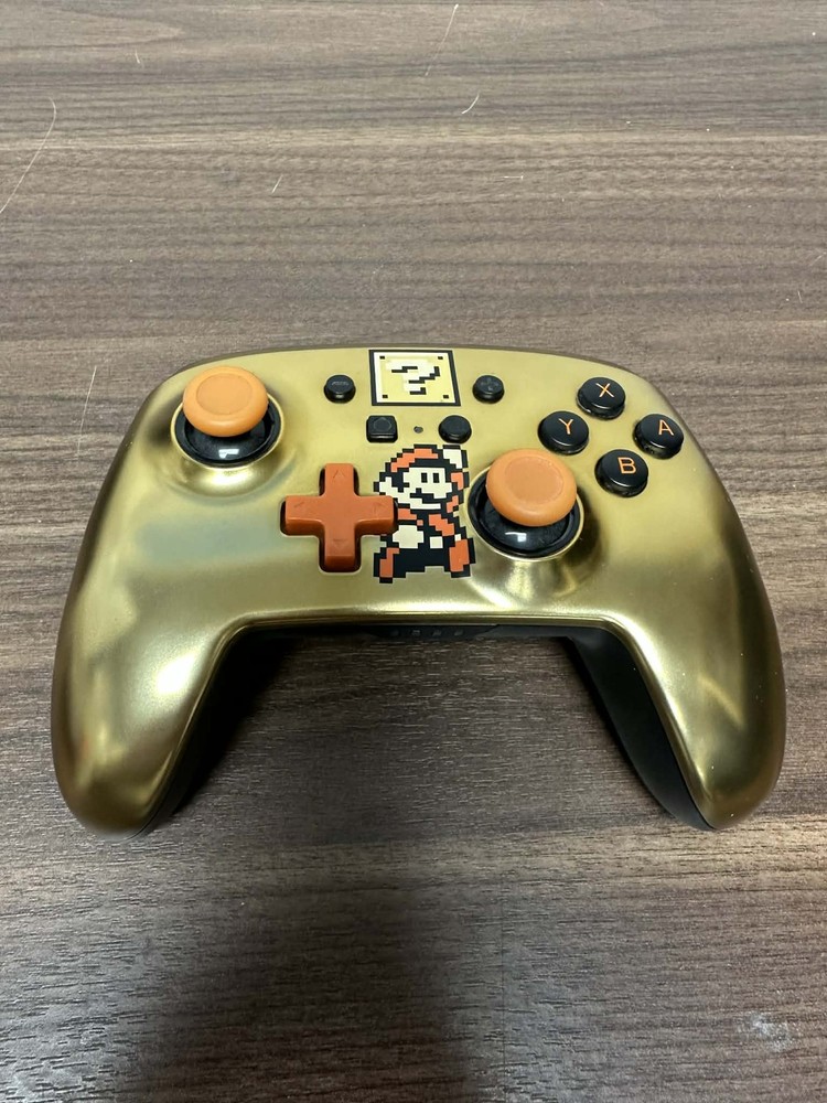 PowerA Enhanced Wireless Controller Retro Gold Super Mario For Nintendo 2E