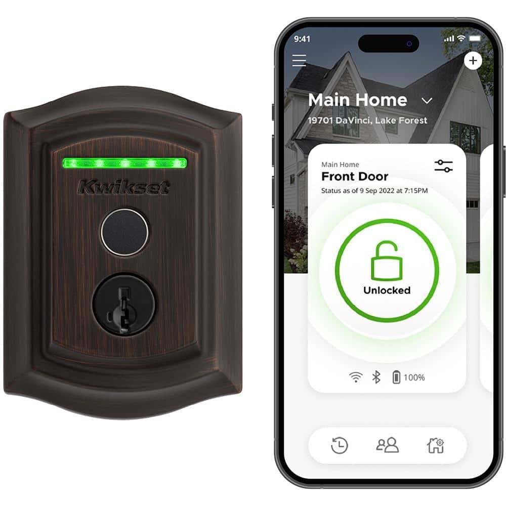 HALO Touch Venetian Bronze Smart Lock with WiFi and Fingerprint Access