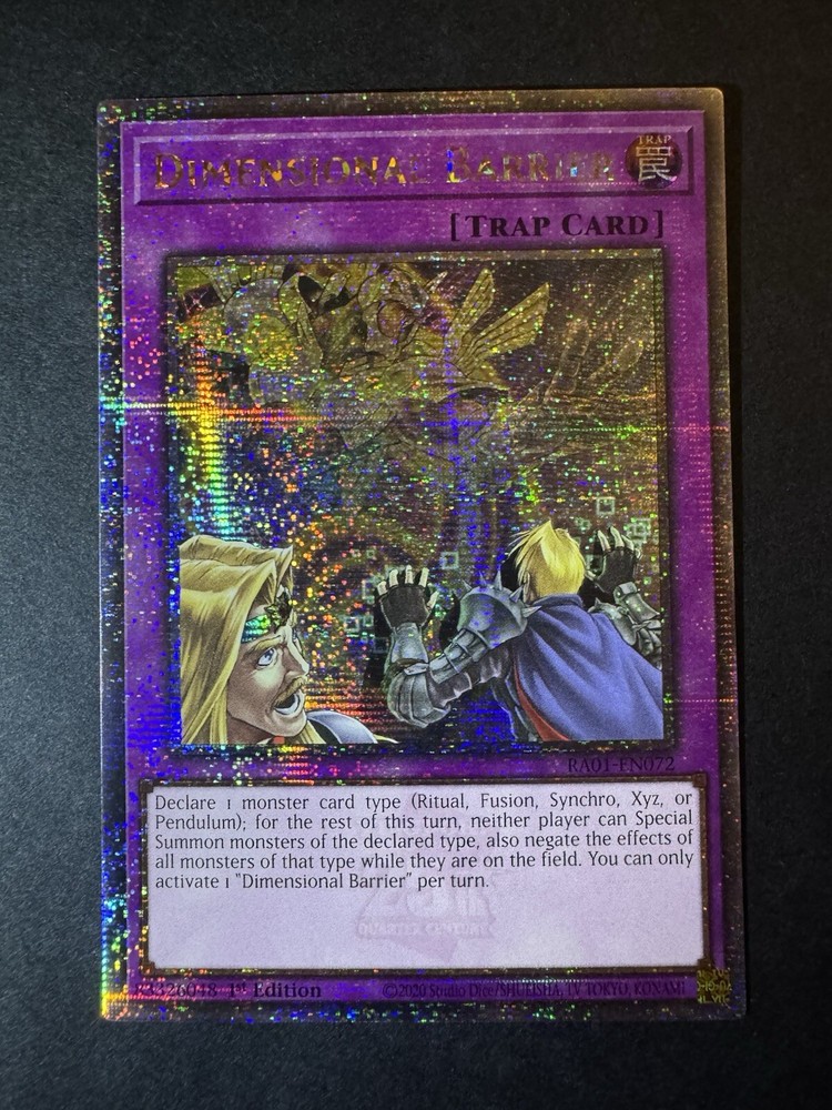 Yu-Gi-Oh! Dimensional Barrier (Quarter Century Secret Rare) RA01-EN072