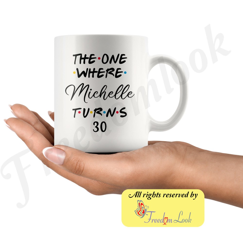 Personalized 30th Birthday Mug Happy 30th Birthday Party 30th Birthday Gift For