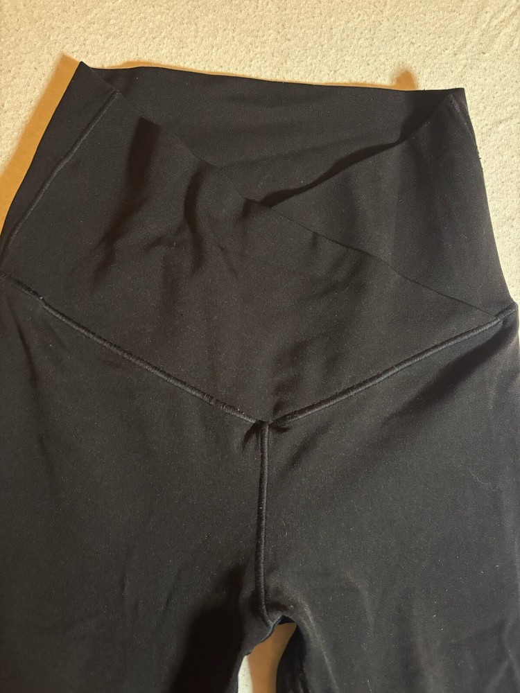 Aerie Offline High-Waisted Black Flare Leggings