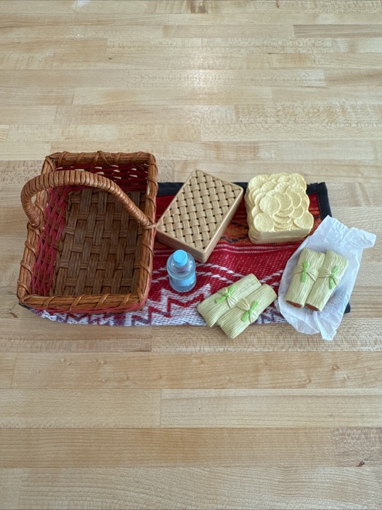REDUCED American Girl Saige's Complete Picnic Set~play food~retired