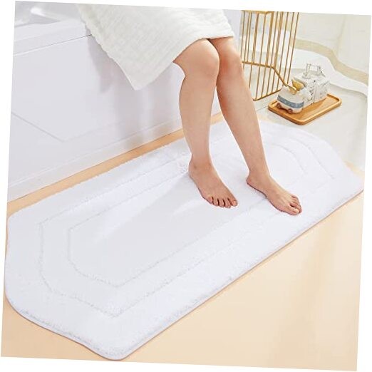 Extra Thick Bath Rugs for Bathroom - Anti-Slip Bath Linen Sets Mats Soft