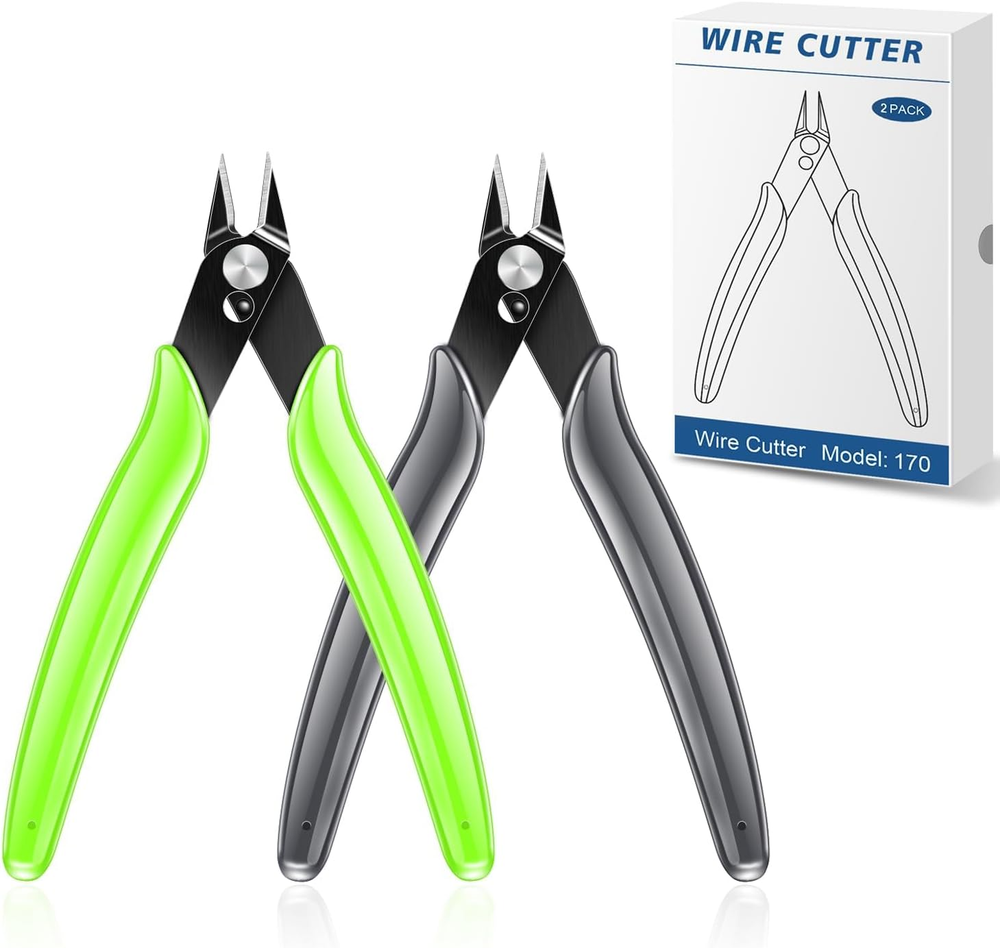 Micro Wire Cutters, 5 Inch 170 Mini Flush Cutters, Nippers, Shear Cutters,Wire S