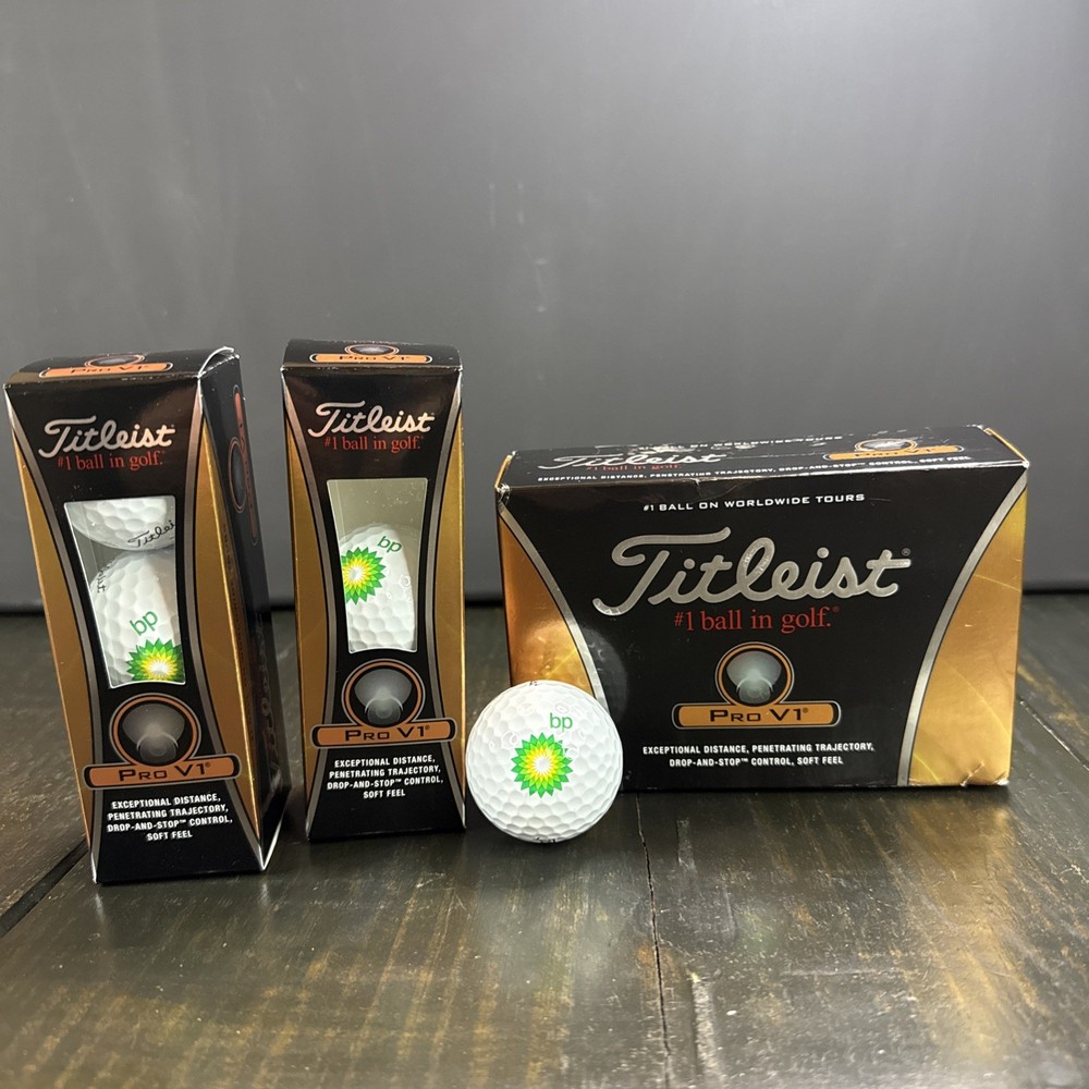 New Titleist Pro V1 Golf Balls White - Qty.(Two Packs of  3)  Opened Box