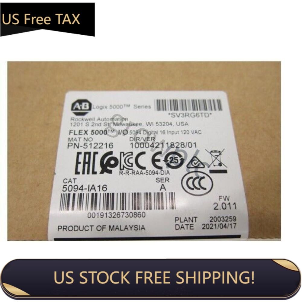 NEW SEALED AB 5094-IA16 FLEX 5000 I/O 16-PT INPUT MODULE 5094IA16 US Free Tax