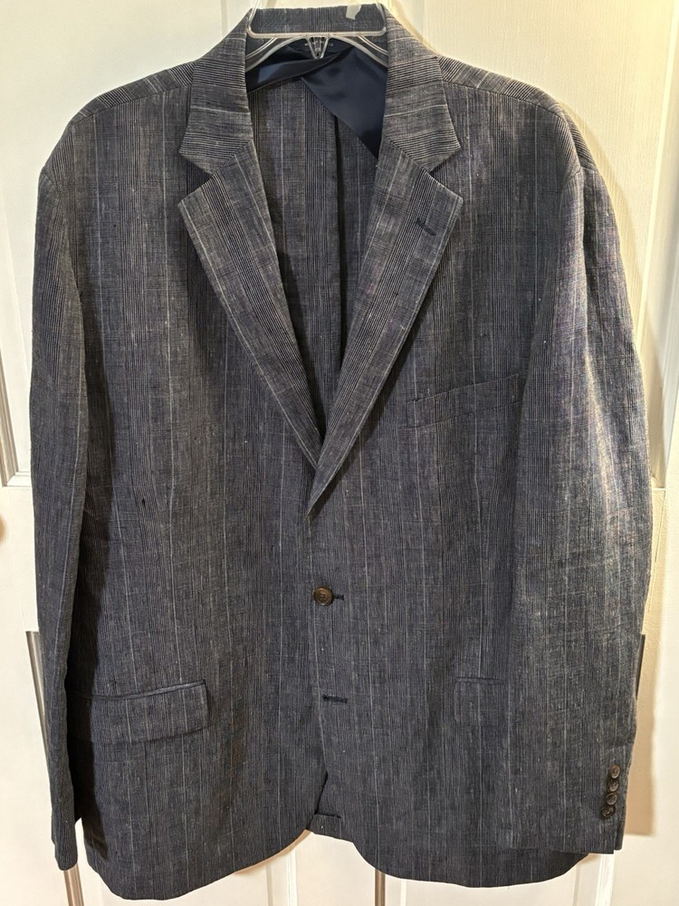 Brooks Brothers Fitzgerald Fit Linen Suit Coat 48L