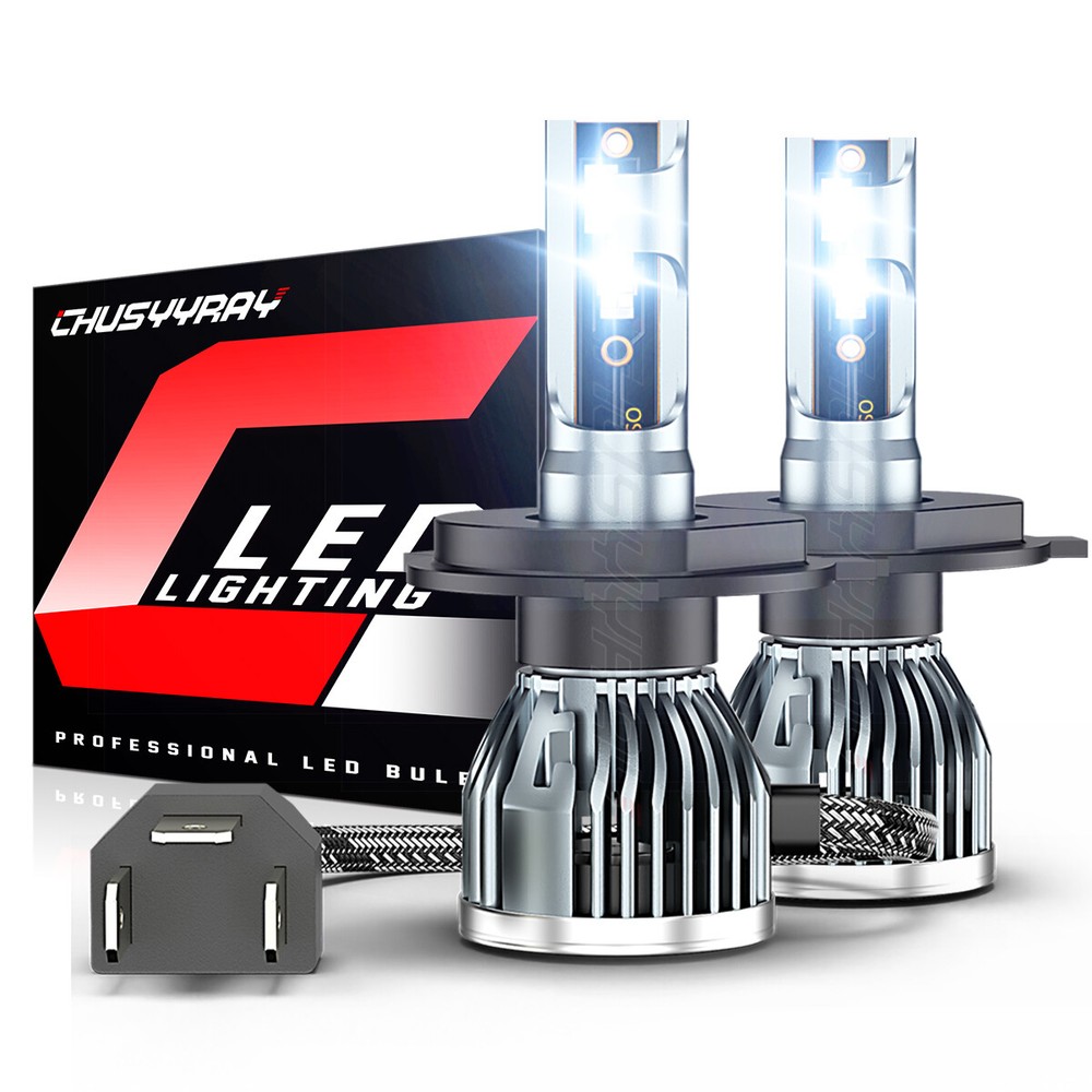 H4 9003 LED Headlight Bulbs CSP Dual Beam 6000K White for Car Truck