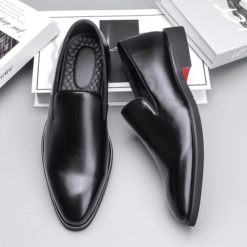 Business Slip-On Shoes Men's Wedding Shoes Dress Oxford Shoes Office Shoes