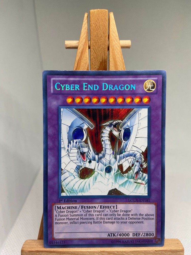 Cyber End Dragon Secret Rare 1st Edition LCGX-EN181 MP YuGiOh TCG Card-image