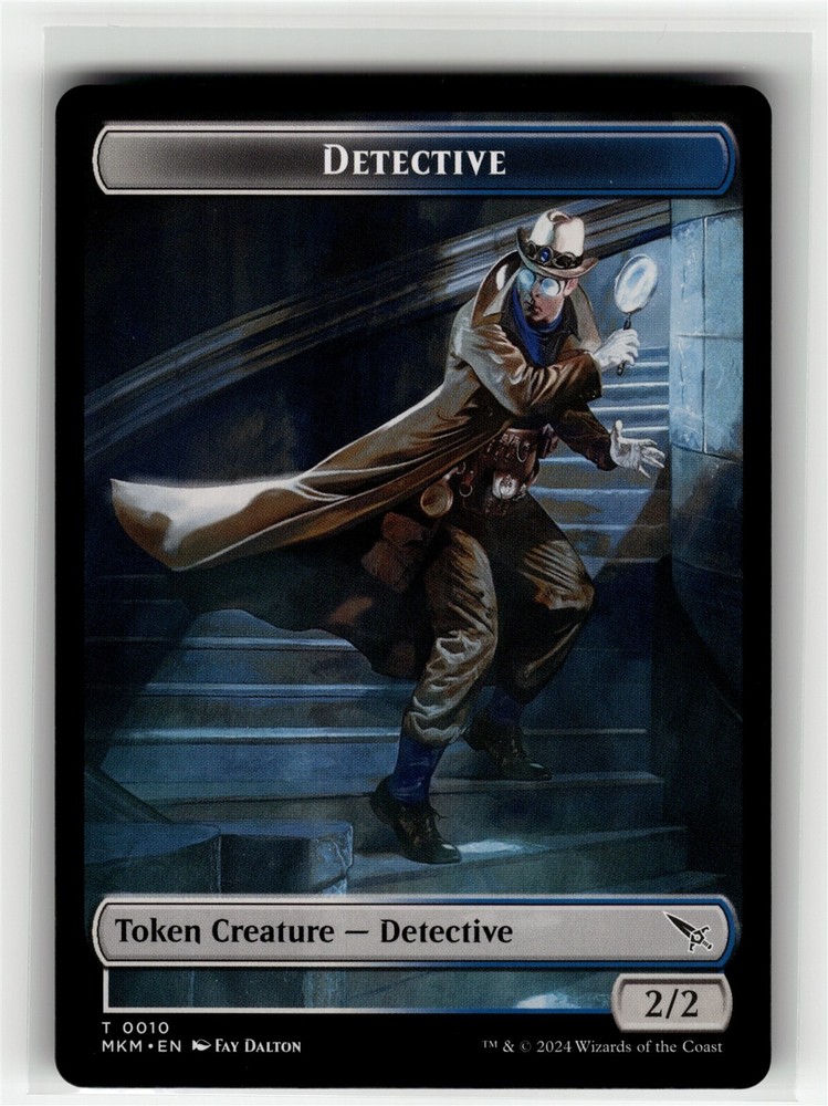 DETECTIVE TOKEN Murders at Karlov Manor #10 MKM(NM+)(MTG)