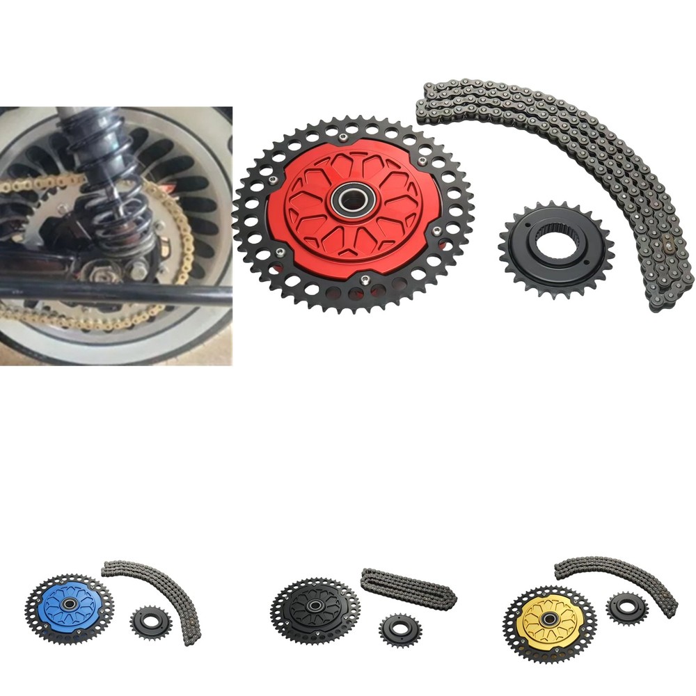 Black Transmission Sprocket Conversion For Harley Touring Road Glide M8 09-24 10