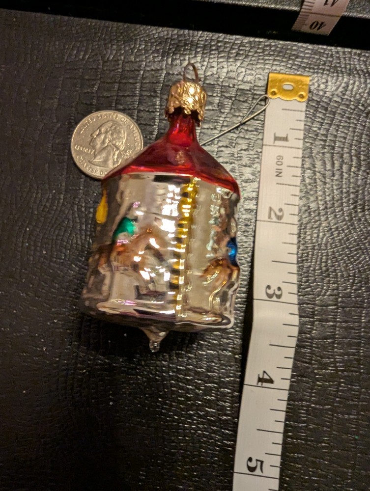 Vintage Hand Blown Glass Christmas Ornament