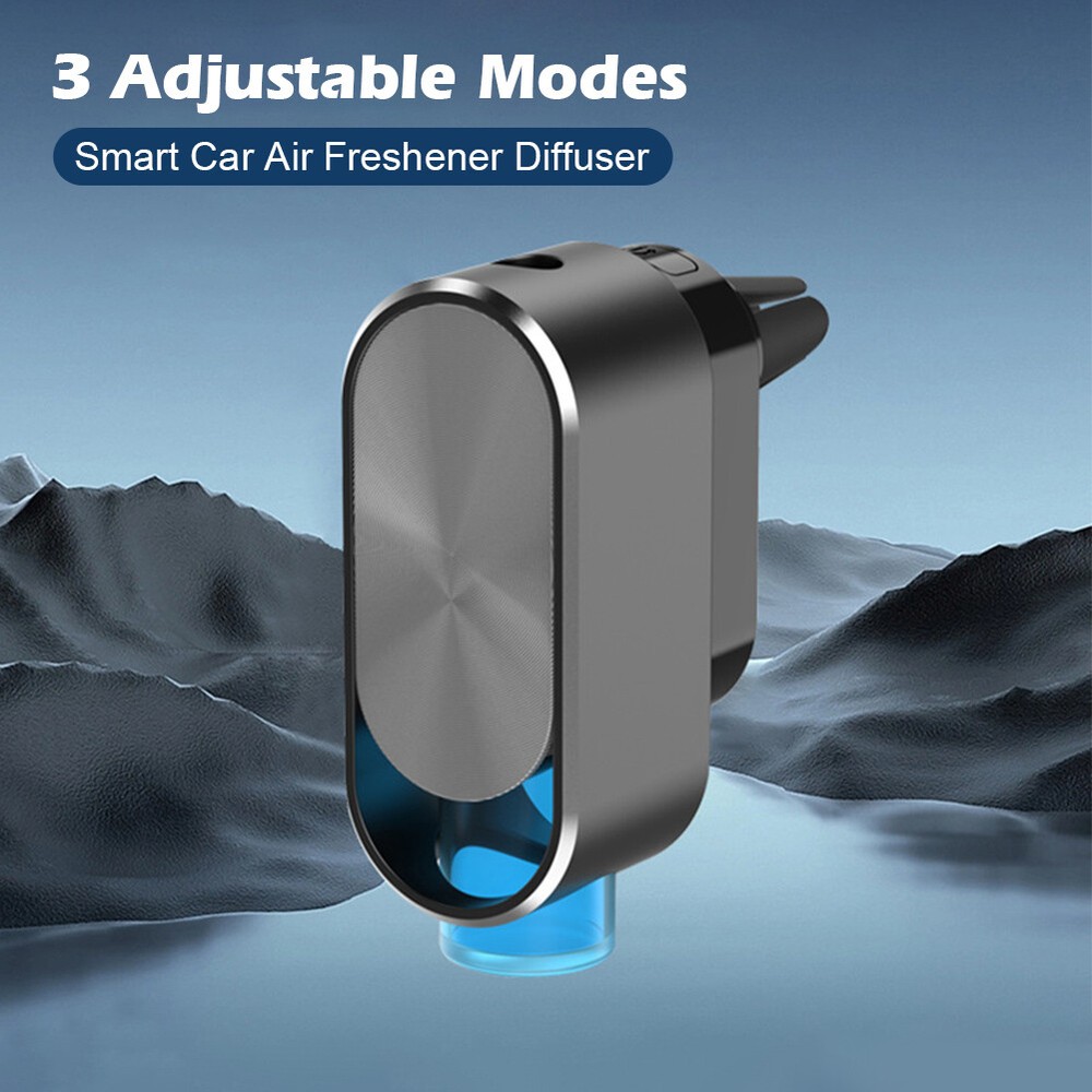 Smart Car Air Freshener Diffuser Rechargeable Car Diffuser w/4 Essential Oils