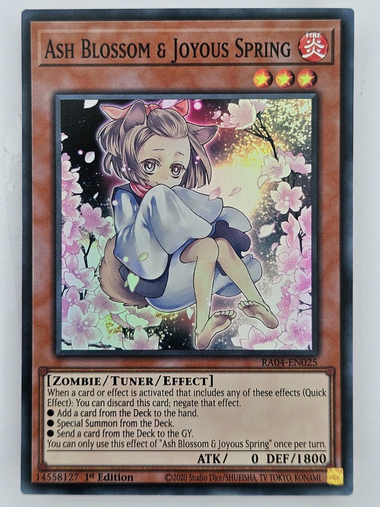 Ash Blossom & Joyous Spring Super Rare Yu-Gi-Oh RA04-EN025