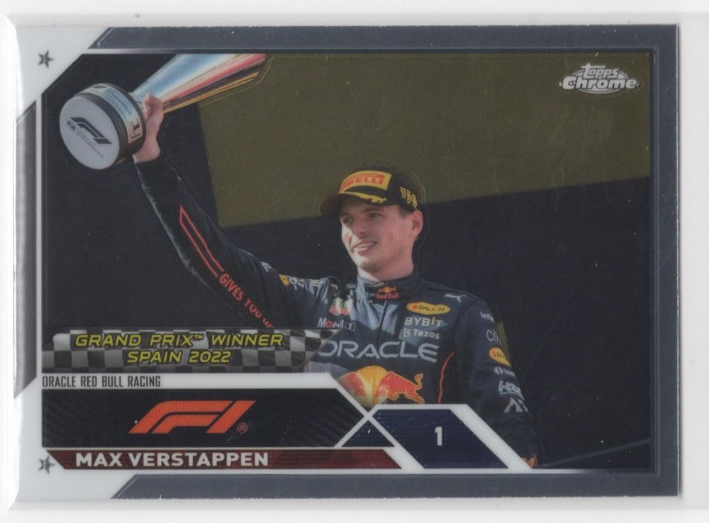 2023 Topps Chrome Formula 1 Max Verstappen Oracle Red Bull Racing #149