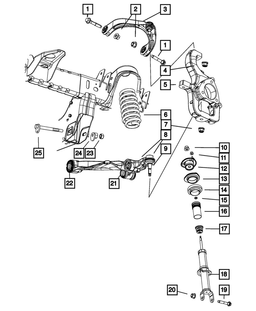 Genuine Mopar Suspension Shock Absorber Package 5175436AG