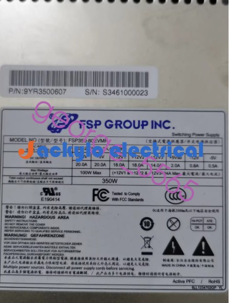 1PC FSP FSP350-80EVMR 350W 2U Power Supply Brand New FedEx or DHL