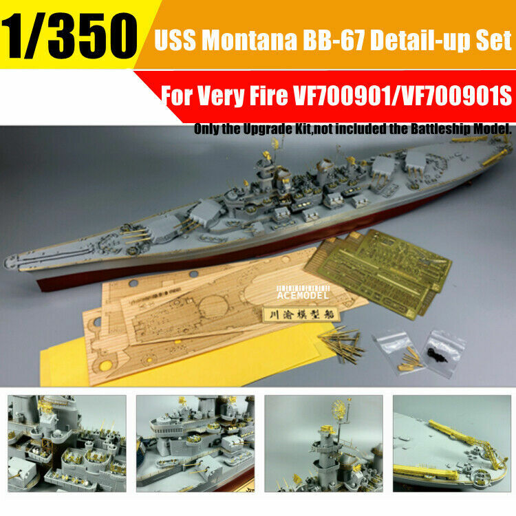 1/350 USS Montana BB-67 Wooden Deck Super Detail-up Part for Very Fire VF350913S
