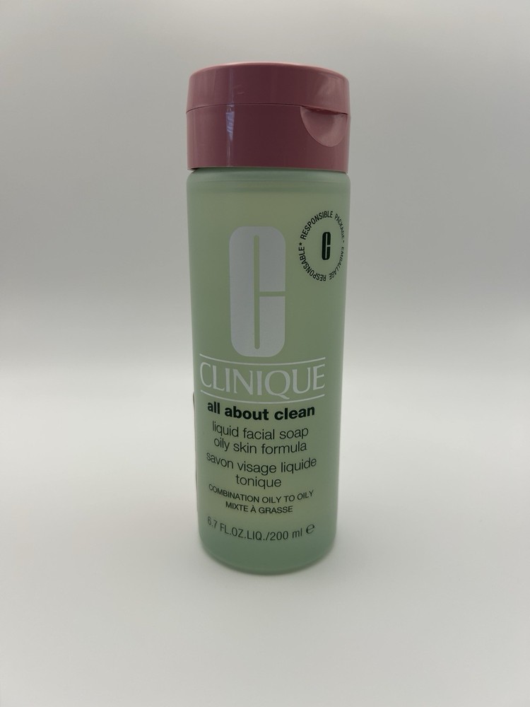 Clinique All About Clean Liquid Facial Soap for Oily Skin 6.7oz 200ml Free Shipping
