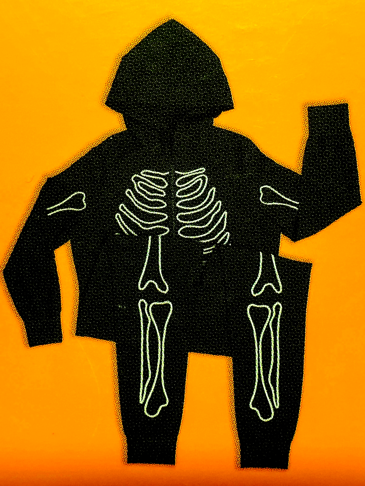 NWT Hyde & Eek Womens S Glow In The Dark Skeleton Hooded PJs Costume