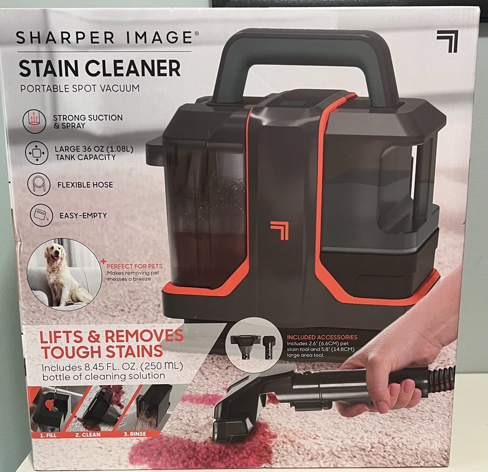 Sharper Image Compact Portable Carpet Upholstery Spot Stain Remover Cleaner