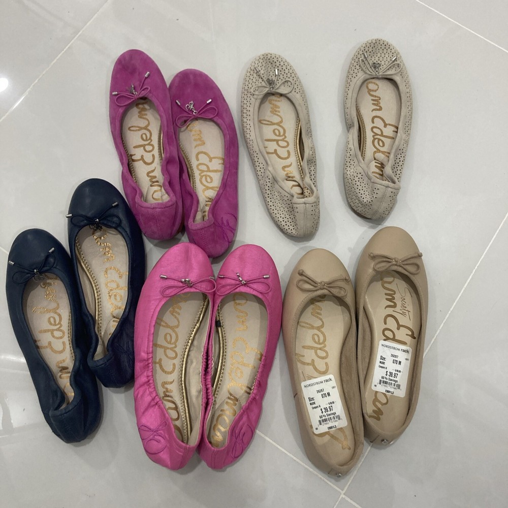 Sam Edelman Size 7 Flats Bundle of 5 Pairs for Women