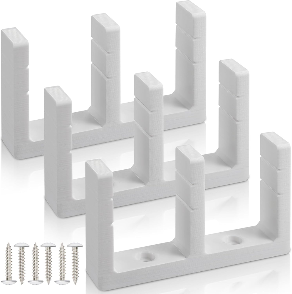 3 Pack Sliding Closet Door Floor Guide, Sliding Door Bottom Hardware for 1-3/8 I