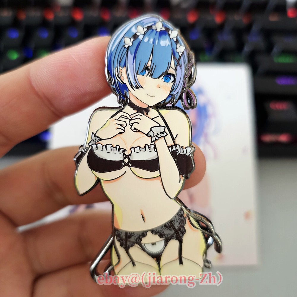 Re:Life in a different world from zero / Rem Figure Metal Ename Pin Badge Gift