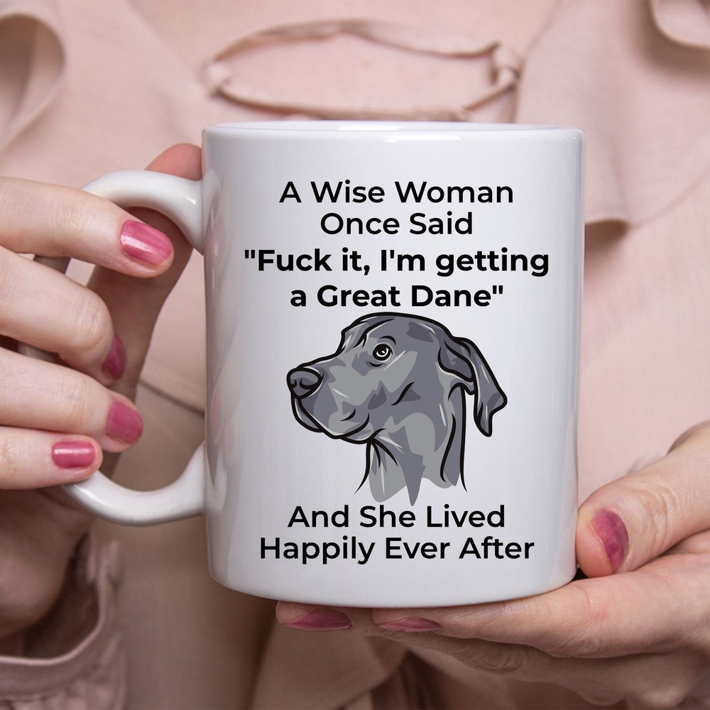 Funny Great Dane Coffee Mug Gift for Dog Lovers White