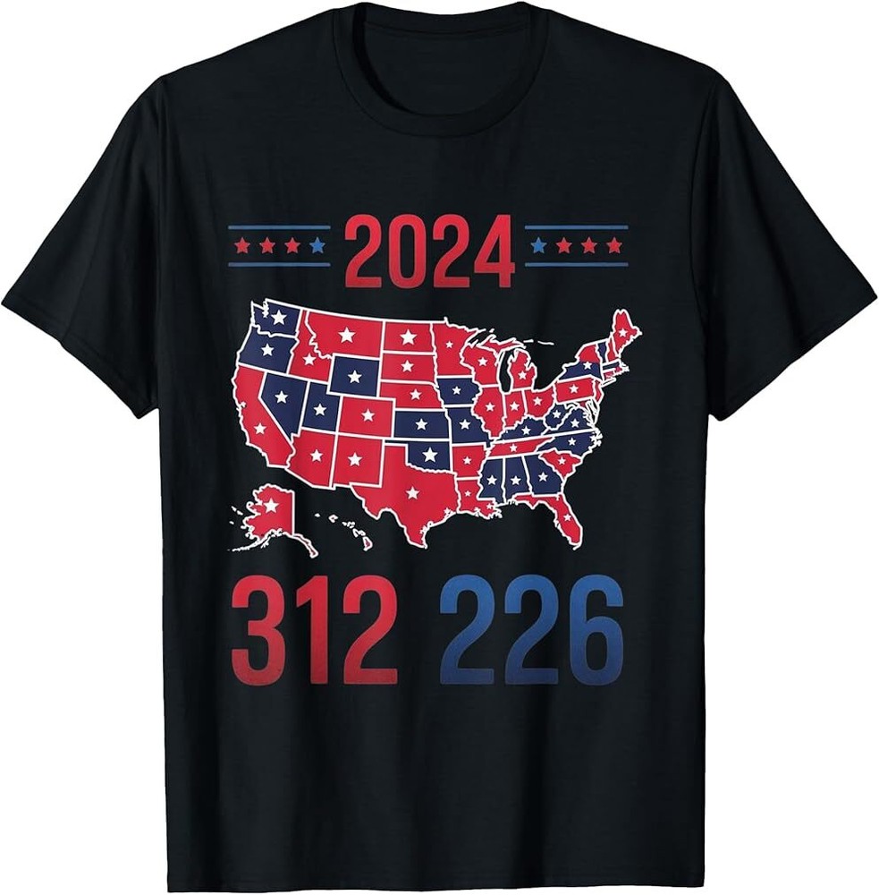 2024 Electoral Map Landslide USA Elections Trump Win T-Shirt