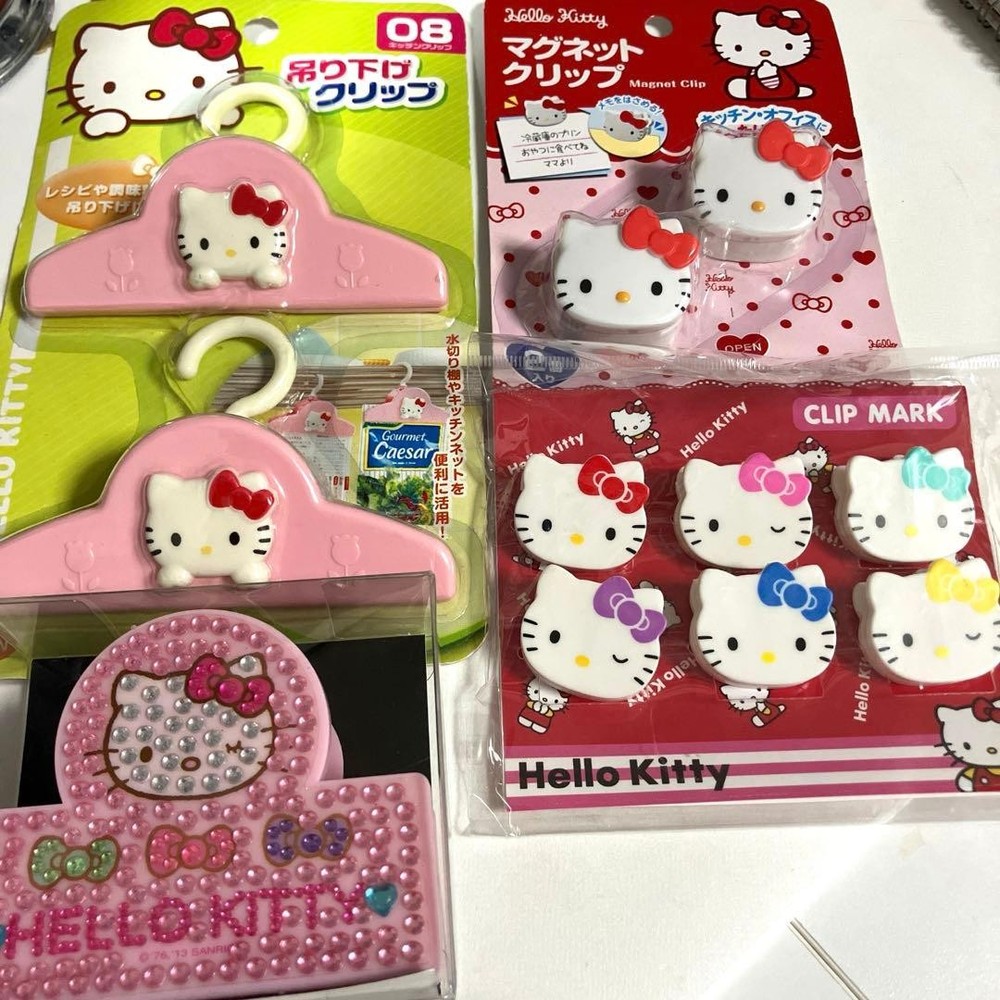 Sanrio Hello Kitty Clip Set Rare Retro