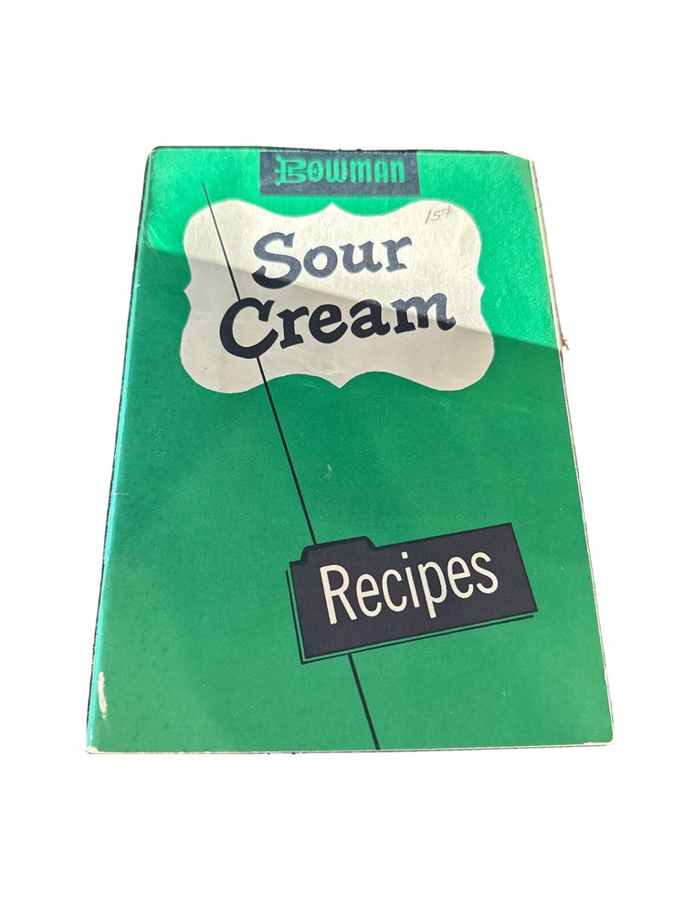 Vintage Bowman Dairy Sour Cream Recipes Milk Industry Cookbook