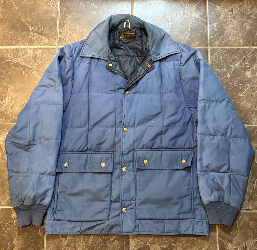 Vintage Eddie Bauer Goose Down Quilted Puffer Jacket Men’s Size XL